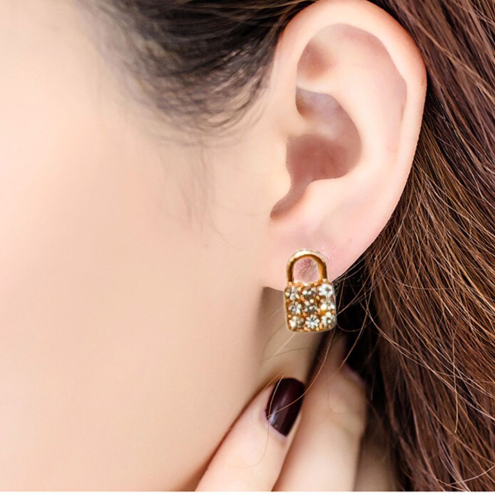 Combo Set Of 7 Pairs Rose Gold Plated Stud Earrings For Women and Girls (Design 2)